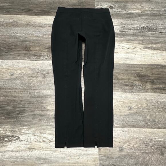 Spanx Black Womens Medium Stretch‎ Straight Vented Hem High Rise Yoga Gym Pants - Picture 2 of 9